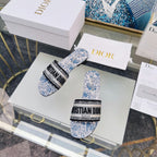DIOR CD Mule Dway Slide 10mm Multi-motifs Style 75