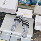 DIOR CD Mule Dway Slide 10mm Multi-motifs Style 75