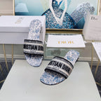 DIOR CD Mule Dway Slide 10mm Multi-motifs Style 75