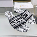 DIOR CD Mule Dway Slide 10mm Multi-motifs Style 26