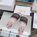 DIOR CD Mule Dway Slide 10mm Multi-motifs Style 73