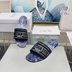 DIOR CD Mule Dway Slide 10mm Multi-motifs Style 72
