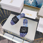 DIOR CD Mule Dway Slide 10mm Multi-motifs Style 72
