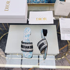 DIOR CD Mule Dway Heeled Slide 45mm Style 33