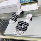 DIOR CD Mule Dway Heeled Slide 45mm Style 27
