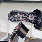 DIOR CD Mule Dway Heeled Slide 45mm Style 28