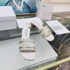 DIOR CD Mule Dway Heeled Slide 45mm Style 36