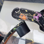 DIOR CD Mule Dway Heeled Slide 45mm Style 37
