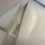 BOTTEGA VENETA SMALL ARCO TOTE 30 IN WHITE SOFT LAMBSKIN