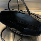 BOTTEGA VENETA SMALL ARCO TOTE 30 IN BLACK SOFT LAMBSKIN