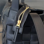 BOTTEGA VENETA MEDIUM 28 CASSETTE BLACK LAMBSKIN