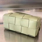 BOTTEGA VENETA BRICK CASSETTE 28 IN GIN GREEN CALFSKIN