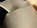 GUCCI MARMONT MINI 18 HANDBAG IN WHITE CALFSKIN