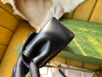 GUCCI MARMONT MINI 18 HANDBAG IN BLACK CALFSKIN