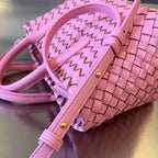 BOTTEGA VENETA MINI CABAT 20 IN ROSE PINK LAMBSKIN