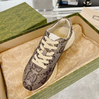 GUCCI 100 RHYTON SNEAKER Brown