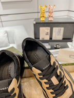 GUCCI 100 RHYTON SNEAKER Black Caramel Brown