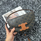 CELINE BESACE TRIPHOME 23 BLACK PATTERN CALFSKIN