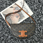CELINE BESACE TRIPHOME 23 BLACK PATTERN CALFSKIN