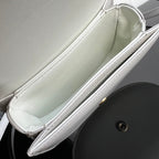 CELINE TRIOMPHE SHINY CALFSKIN HANDBAG 18 WHITE