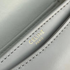 CELINE TRIOMPHE SHINY CALFSKIN HANDBAG 18 WHITE