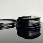 CELINE TRIOMPHE SHINY CALFSKIN HANDBAG 18 BLACK