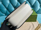 GUCCI BLONDIE 23 TOP-HANDLE BAG WHITE CALFSKIN
