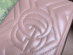GUCCI MARMONT MINI 22 HANDBAG IN LIGHT PURPLE CALFSKIN