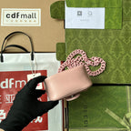 GUCCI MARMONT BAG 12 IN LIGHT PINK CALFSKIN