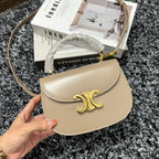 CELINE BESACE TRIPHOME 17 CALFSKIN BEIGE CREAM