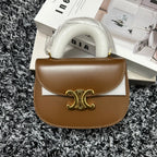CELINE BESACE TRIPHOME 17 CALFSKIN CARAMEL BROWN