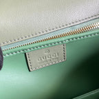 GUCCI BLONDIE 23 TOP-HANDLE BAG LIGHT GREEN CALFSKIN