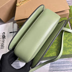 GUCCI BLONDIE 23 TOP-HANDLE BAG LIGHT GREEN CALFSKIN