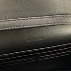CELINE WALLET ON CHAIN MARGO 19 IN BLACK SMOOTH CALFSKIN GOLD HARDWARE