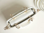 DIOR LADY D-JOY MICRO 16 IN WHITE LAMBSKIN