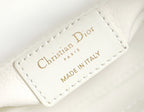 DIOR LADY D-JOY MICRO 16 IN WHITE LAMBSKIN