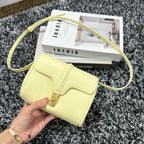 CELINE CLASSIC MINI 18 YELLOW PASTEL CALFSKIN