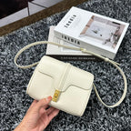 CELINE CLASSIC MINI 18 WHITE CALFSKIN