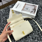 CELINE CLASSIC MINI 18 WHITE CALFSKIN