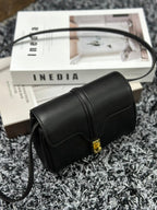 CELINE CLASSIC MINI 18 BLACK CALFSKIN