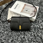 CELINE CLASSIC MINI 18 BLACK CALFSKIN