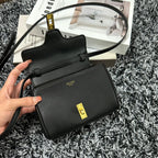 CELINE CLASSIC MINI 18 BLACK CALFSKIN