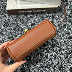 CELINE CLASSIC MINI 18 CINNAMON BROWN CALFSKIN