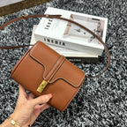 CELINE CLASSIC MINI 18 CINNAMON BROWN CALFSKIN