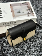 CELINE CLASSIC MINI 18 WHITE BLACK CALFSKIN