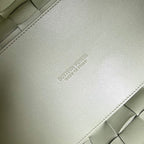 BOTTEGA VENETA MEDIUM 28 CASSETTE GREY LAMBSKIN