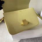 CELINE CLASSIQUE TRIOMPHE BAG 22 IN YELLOW CALFSKIN