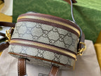 GUCCI MULTI-FUNCTION MINI 19 BACKPACK IN BEIGE AND BROWN CANVAS