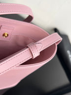 CELINE CUIR TRIPHOME 19 PINK PASTEL SMOOTH CALFSKIN BUCKET BAG