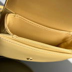 CELINE TRIOMPHE SHINY CALFSKIN HANDBAG 18 YELLOW PASTEL